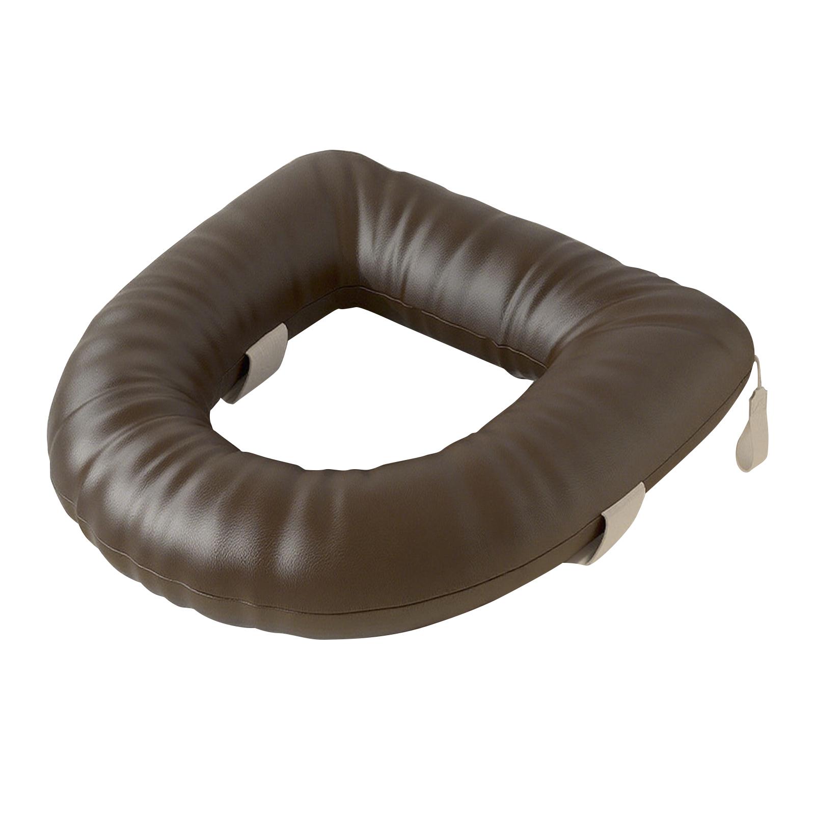 

Toilet Seat Riser Toilet Seat Cover Practical Flexible Reusable Toilet Seat Pad коричневый