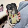Watamote K-Kuroki T-Tomoko Leather Phone Case For IPhone 16 15 14 13 12 11 Pro Max Plus Shockproof Cover