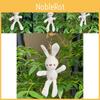 Cuddly Soft And Corn Rabbit Plush Toy Miniature Keychain Ideal For Accessories Bag