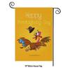 Turkey Yard Decoration Flag: Halloween Pumpkin & Thanksgiving Festival Garden Flag