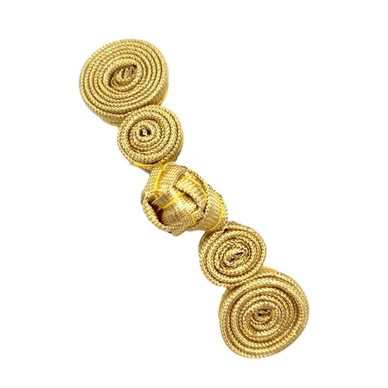 

Trendy Chinese Traditional Button Exquisite Cheongsam Buttons Suitable for Woman золотий