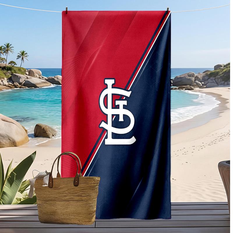 St. Louis Cardinals Print Beach Towel Soft Portable Quick?dry Towel For Pool Summer Vacation Outdoor Sport