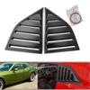 For Dodge Challenger 2015 2016- ABS Plastic Rear Window Quarter Louver Scoop Cover Side Vent Trim Car Adhesive Accessories