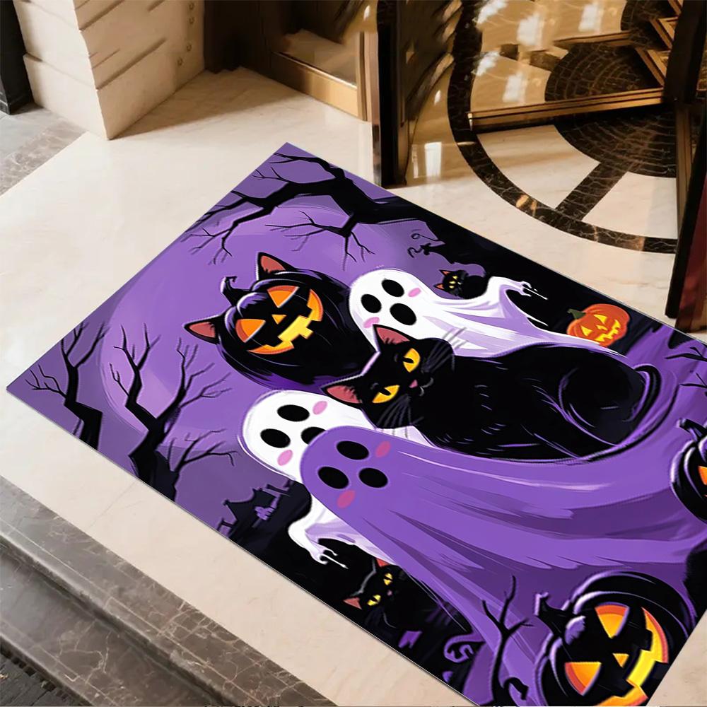 1pc halloween design rug non slip carpet home decor gift living room bedroom