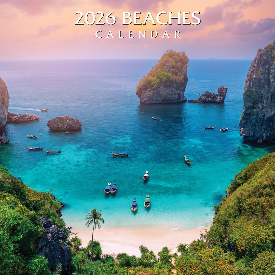 2026 Beaches Calendar | 12  x 12  | Wall Calendar 12 x12