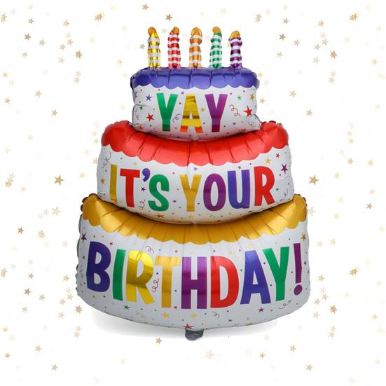 Birthday Party Balloon DIY Scene Layout Various Styles Birthday Cake Inflatable Toy Decoration Creative Inflatable Cartoon Aluminum Foil Balloon Party