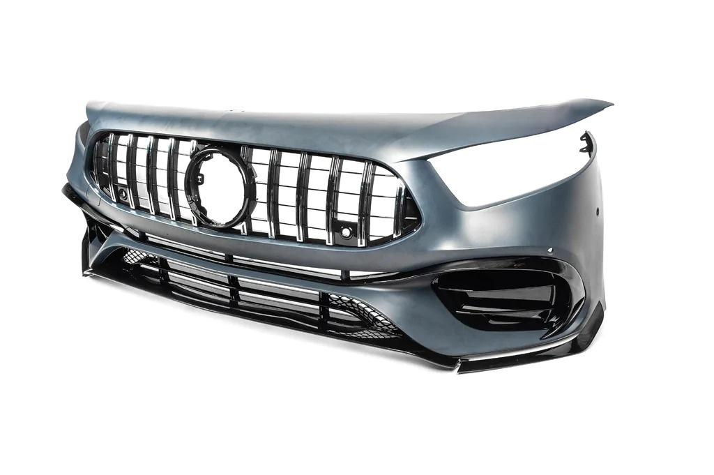 Передний бампер в собранном виде AMG A45 для Mercedes A-сlass W177 2018- гг