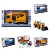 Crane Inertia Excavator Engineering Truck Toys With Plastic Material For Kids