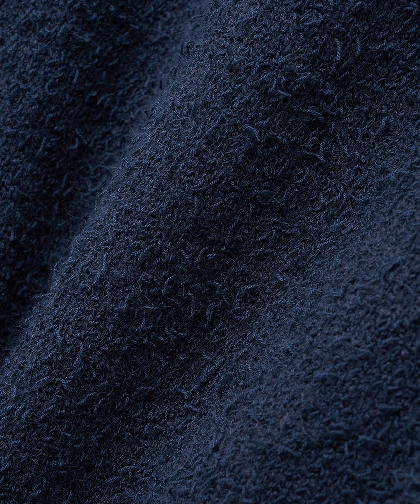 NOIRER Loose Fit Boucle Knit (Navy)