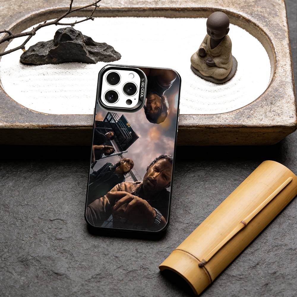 TWD T-The Walking Dead Phone Case For iPhone 16,15,14,13,12,17,Pro,MAX Black Matte Shockproof Cover iPhone14