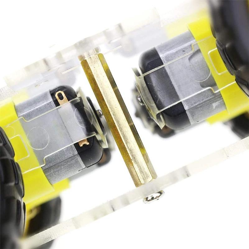 Smart Robot Car Kit Acrylic Double 4WD DIY Smart Robot Car Chassis Kit for Handcraft