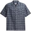 Full Print Pattern Polo Shirt Men Shirts Blue CY559-RF2