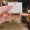 Luxury Female Big Round Hoop Earrings For Women Zircon Stone Earrings Trendy Fashion Wedding Jewelry Gift