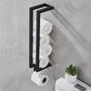 Strong Load-bearing Bathroom Wall Towel Rack Toilet Paper Holder Set  Bathroom Organization