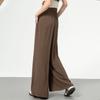 Nadměrná velikost v každém ročním období Elastický pásek Široké nohavice Kalhoty Vysoký Pas Dámské Kalhoty Šifon Volné Nadměrná velikost Móda Žena Neformální Kalhoty