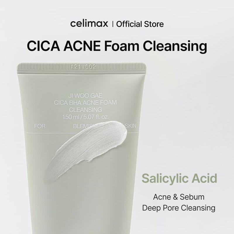 celimax - Ji Woo Gae Cica BHA Acne Foam Cleansing
