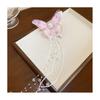 Girls Hair Pin Butterflies Decor Faux Pearls Beaded Long Tassel Hair Clip Wedding Prom Birthday Hair Barrette