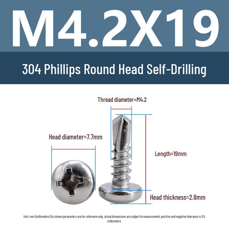 Yigu 304 Phillips Linsenkopf Selbstschneidende Schrauben M3.9/M4.2 auf Lager