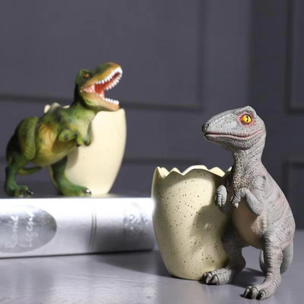 Stationery Tyrannosaurus Pen Holder Large Capacity Dinosaur Desk Organizers  Desktop Accessories