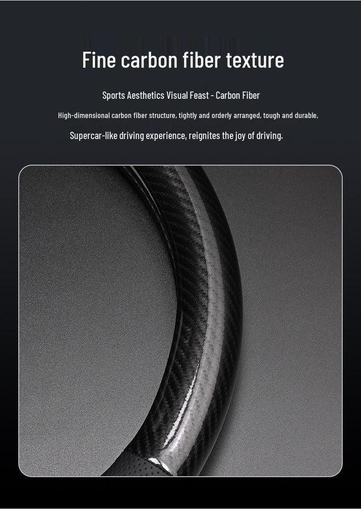 Genuine Leather Steering Wheel Cover for Qoros 3, 3 SUV, and 5 SUV - Four Seasons Universal Fit