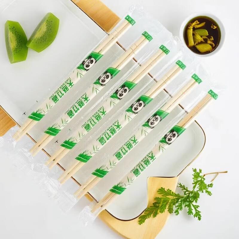 Green Extended Disposable Bamboo Chopsticks