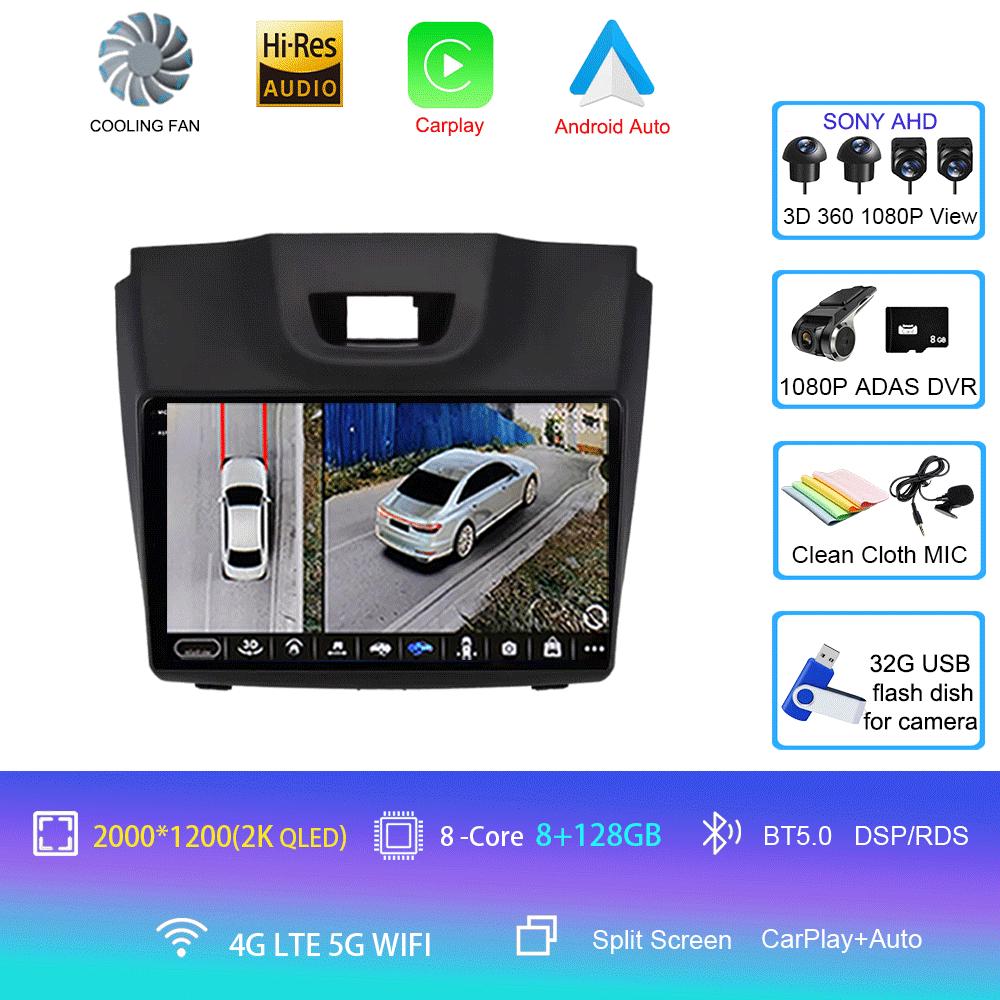 Android 14 Video Player Car DVD For Chevrolet Holden S10 TRAILBLAZER COLORADO ISUZU DMAX Radio Audio Multimedia Stereo Carplay
