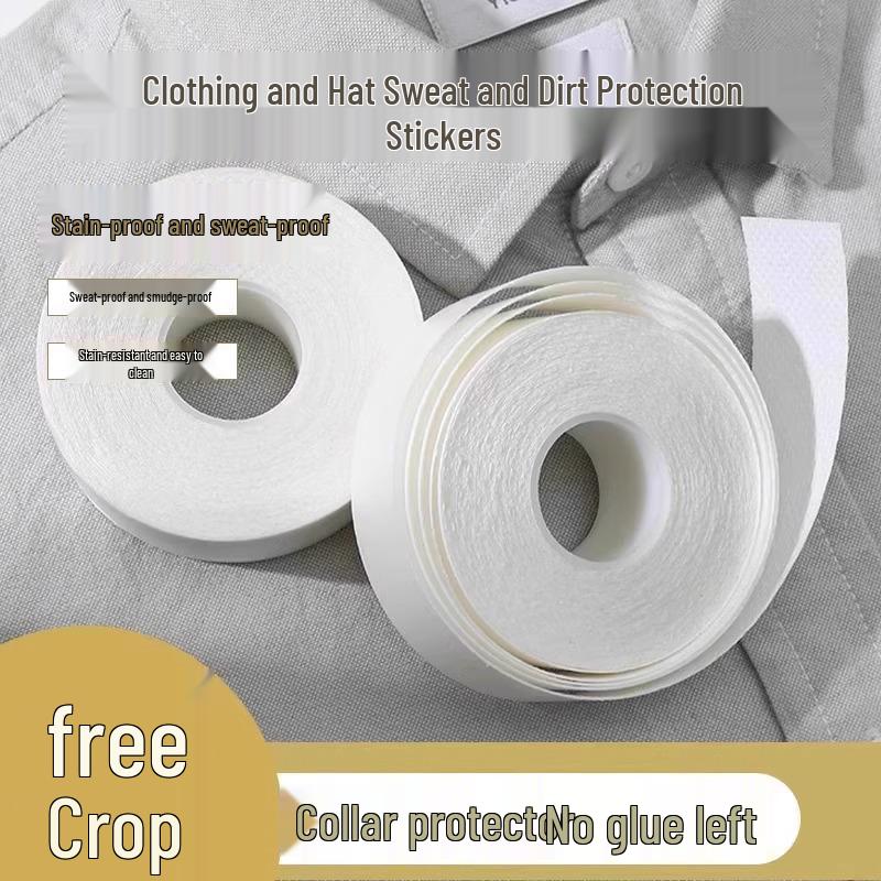 5 Rolls New User Special: Disposable Collar & Hat Sweat-Absorbing Stickers for Dirt-Free Necks