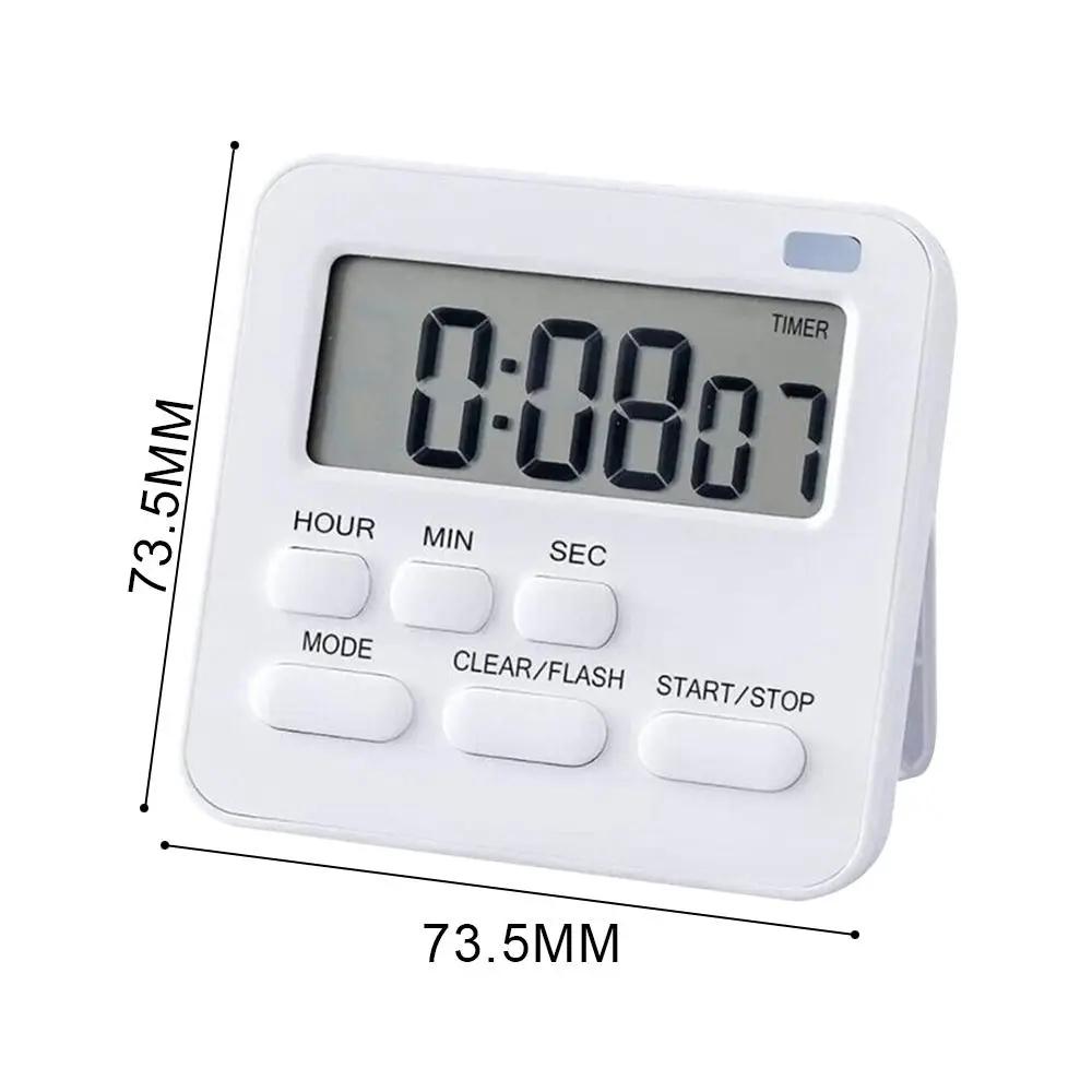 Adjustable LCD Display Desktop Egg Timer Digital Timer Stopwatch Kitchen Timer Electronic Alarm Clock