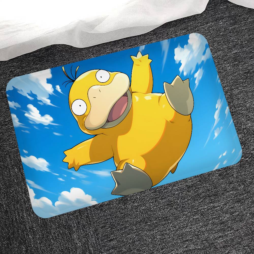 Cartoon P-Psyduck Room Mats Washable Non-Slip Living Room Sofa Chairs Area Mat Kitchen Alfombra