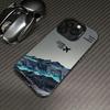 Silver Shell Snow Mountain Airplane Phone Case for Apple 16/15/14/13/12/11 - New Trendy Design