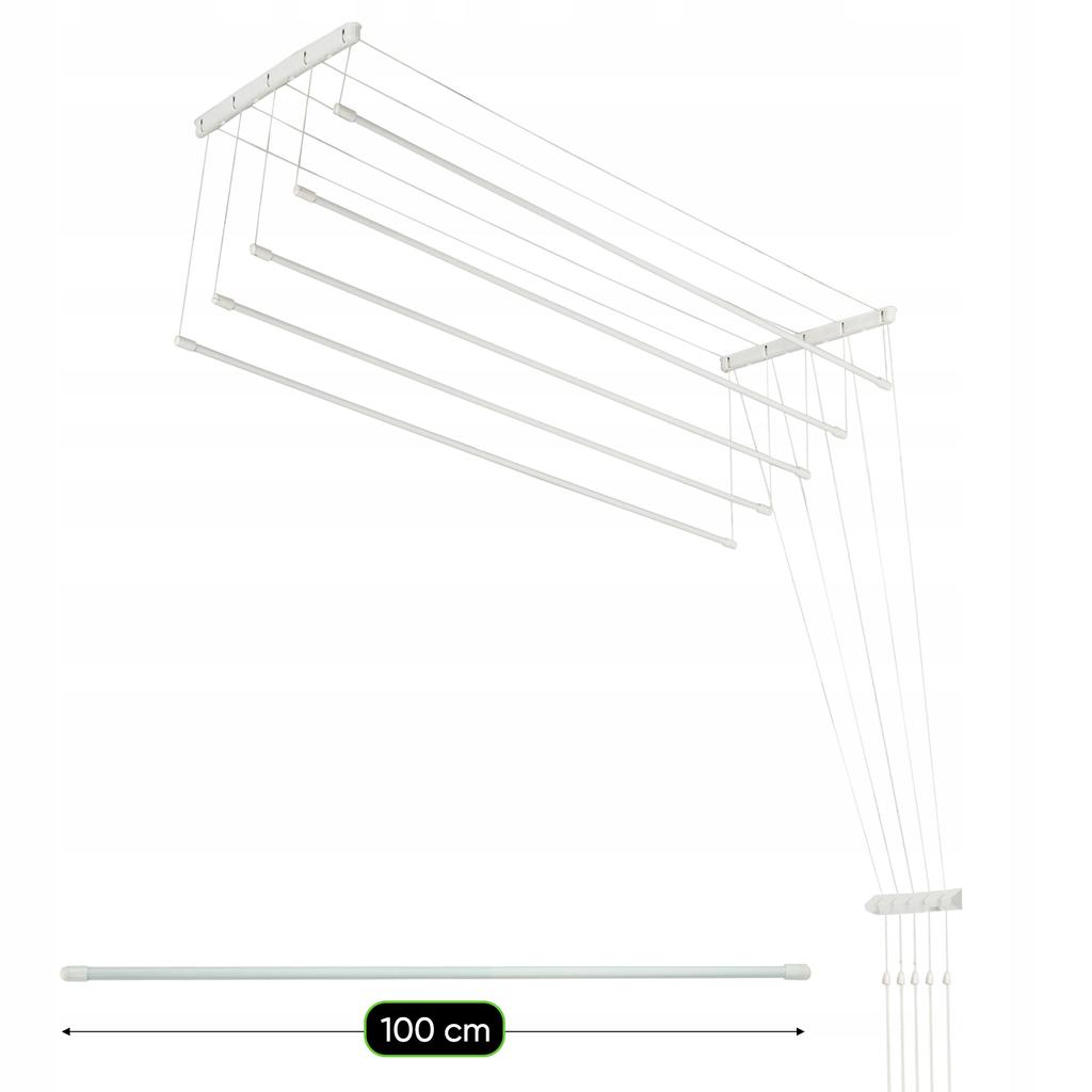 KADAX Bathroom Ceiling Laundry Dryer 5 Bars Durable Solid