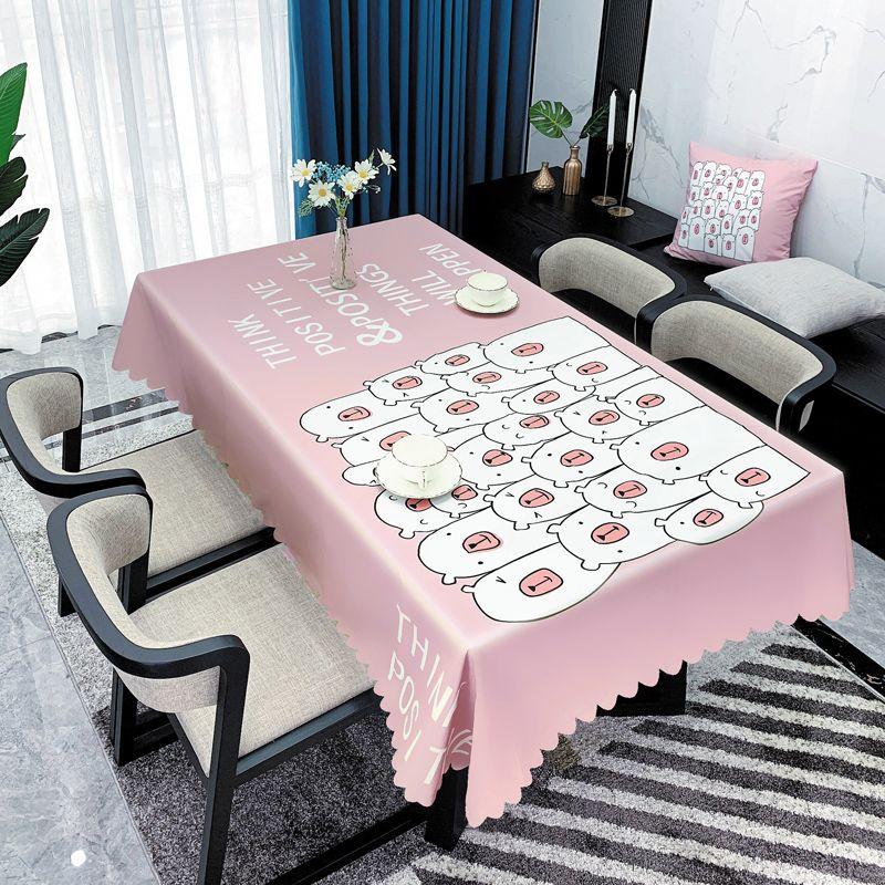 Față de masă în stil minimalist, artă din țesătură, impermeabilă, rezistentă la ulei, lavabilă, măsuță de cafea de uz casnic Față de masă dreptunghiulară