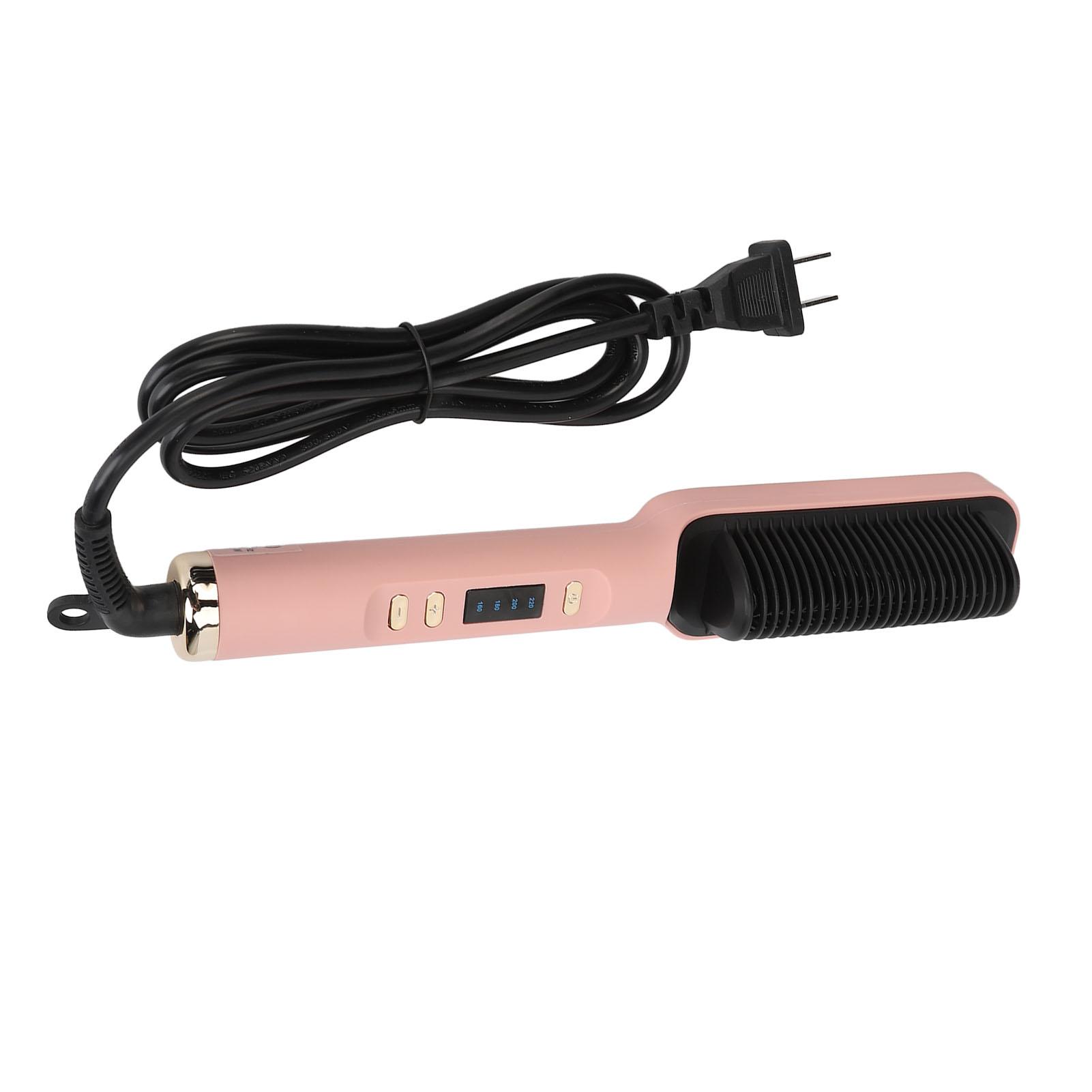35W Negative Ion Hair Straightener Comb Dual Use Professional Heat Hair Straightening Brush