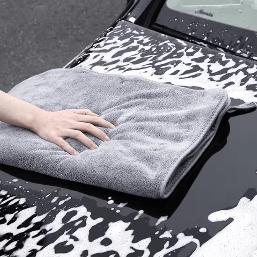 3/6-Pack Premium Microfiber Car Wash Towels - Dual-Sided Thick Cloth, Super Absorbent & Lint-Free, Plush for Car/Home Detailing