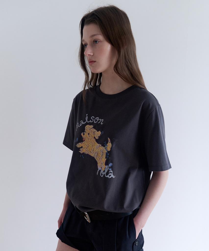 ROLAROLA Rola Puppy Friends T-Shirt Charcoal