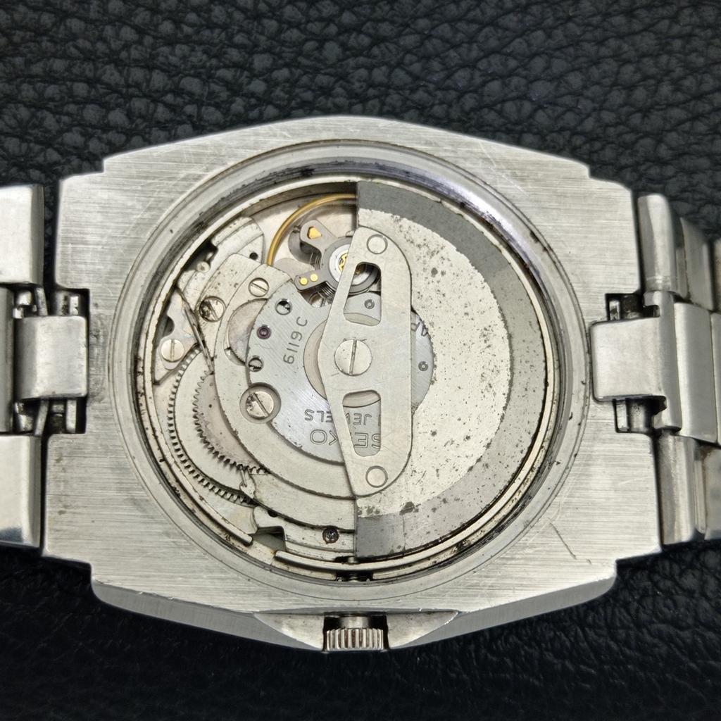 GENUINE VINTAGE SEIKO 5 AUTOMATIC JAPAN 6119C MENS ORIGINAL DIAL WATCH A702417-5 R124-a702417