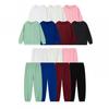 2025 Autumn/Winter Women's Cable Knit Patchwork Two-Piece Set – Long Sleeve Round Neck Top & Joggers