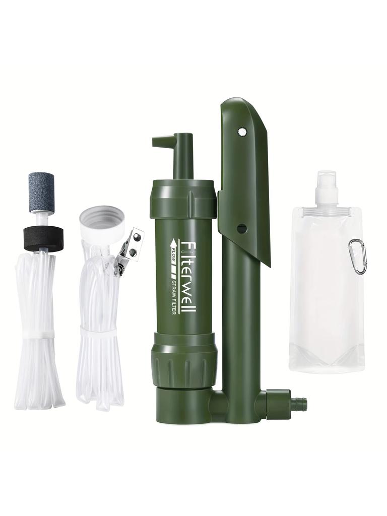 Wasserreinigungsstrohhalm aus Kohlefaser für Camping AZ: Tragbarer und effizienter Tpcarbon-Filtrationsstrohhalm für das Überleben