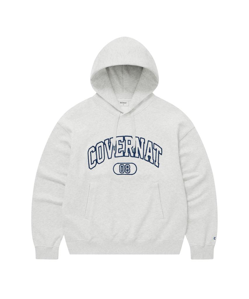 Arch Logo Hoodie Heather Grey