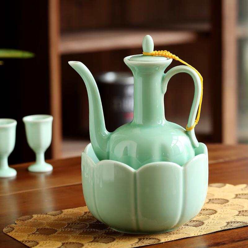 High-End Lotus Ceramic Wine Set