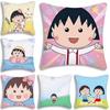 Anime Chibis M-Maruko-chanS Pillow Covers Cartoon Sofa Decorative Home Double-sided Printing Short Plush Cute Cushion Cover