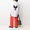 AMIPARIS Logo Patch Long Sleeve Shirt Unisex Shirts H21C111462-100