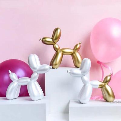 Balloon Dog Desktop Ornament Living Room Sculpture Decor Nordic Style Figurine Resin Cretative Animal Craft Statue Home Art Gift WBL