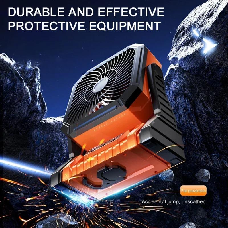 20000mAh Battery Powered Fan Camping Fan with 360° Rotation Hanging Hook for Fishing Tents Desk Rechargeable Camping Ceiling Fan