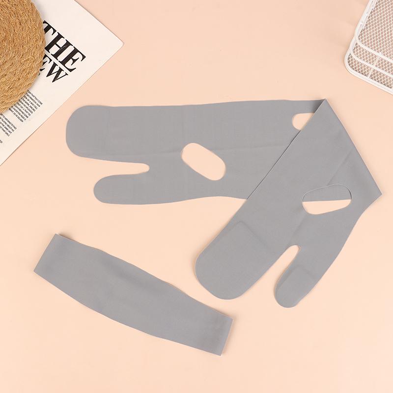 Breathable V Shaped Mask Strap Double-Chin Reducer Face Slimming Bandage Face Lifting Belt Double Deck Tightener Slim Strap