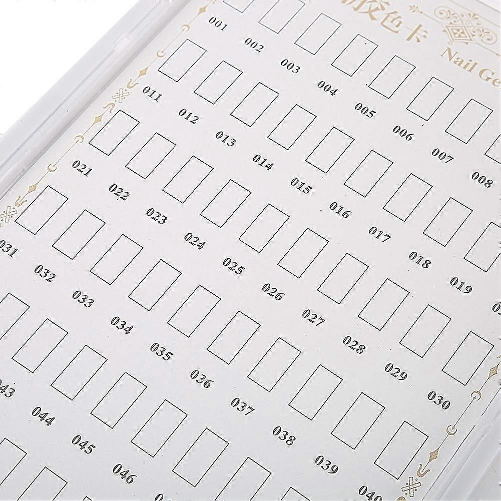 Nail Polish Color Display Stand with DoubleSided Swatch Board for Salon and Home Use, White