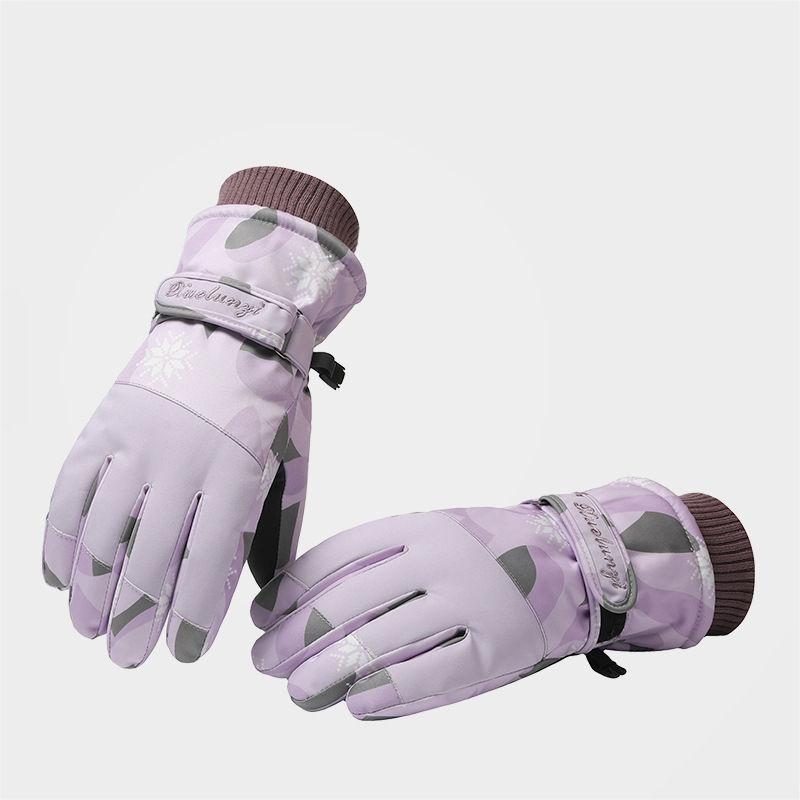 Winter Gloves Women Ski Gloves with Touchscreen Function Thermal Gloves Warm Snow Gloves Waterproof Snowboard Woman Gloves