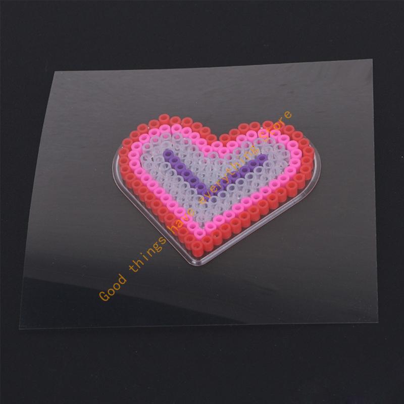 Crystals Clear Thickened Perlers Beads Ironing Sheet for Crafting and Heat Protective 55KF
