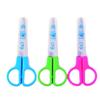 Children's Plastic Safety Scissors for Kindergarten Crafting with Blade Cover and Cartoon Design.