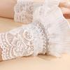 Bell Sleeve Faux Wrist Cuffs Decorative Gloves Nail Art Props Fairy Sleeves for Women